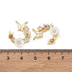 Messing Mikropflaster bunte Zirkonia Anhänger&nbsp;CU-CBA8C34-07G