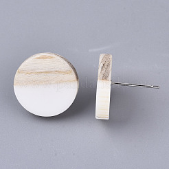 Harz & Holz Ohrstecker&nbsp;EJEW-N017-003A-C05
