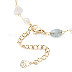 Bracciali a maglie in morganite naturale per donna&nbsp;BJEW-JB12116-01