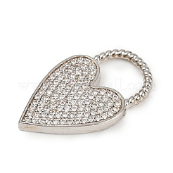 Pendentifs avec zircon cubiques à micro-pavés en laiton&nbsp;KK-M322-40P