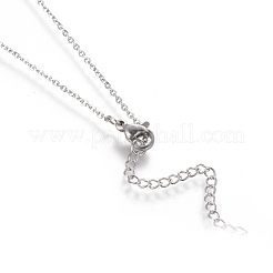 Collana con pendente in ottone con zirconia cubica&nbsp;NJEW-I230-18