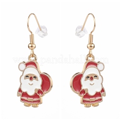 Weihnachtsthema Legierung Emaille Ohrringe Sets&nbsp;EJEW-JE04512