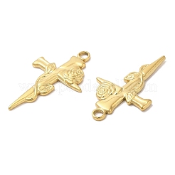 Pendentifs en acier inoxydable 304 avec placage ionique (IP)&nbsp;STAS-L020-028G