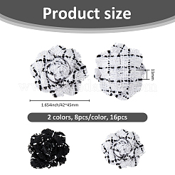 16 Stück 2 Farben Nylon Blumenornament Zubehör&nbsp;DIY-FH0007-90