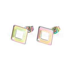 Accesorios para aretes colgantes de acero inoxidable 304 con revestimiento iónico (IP)&nbsp;STAS-L216-06A-M