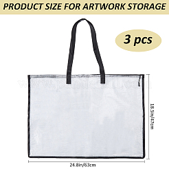 Transparente Dokumententasche aus PVC&nbsp;AJEW-WH0561-03