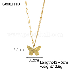 Collier pendentif en acier inoxydable 304&nbsp;OY002-40G