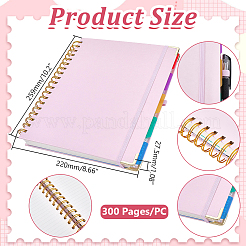 Quaderno a spirale in plastica e carta&nbsp;AJEW-WH0410-362B