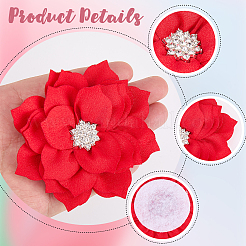 Accessori ornamentali in poliestere e strass&nbsp;DIY-WH20063-015B