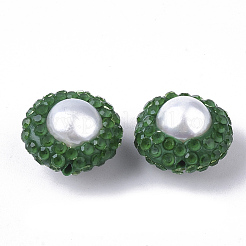 Polymer Ton Strass Perlen&nbsp;RB-S055-40C