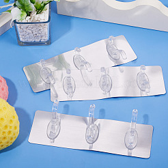Ganci da parete autoadesivi in acrilico&nbsp;AJEW-TADJ0001-09B-01