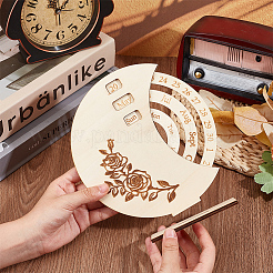Decorazioni per la casa con calendario millenario in legno&nbsp;FIND-WH0152-581
