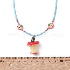 Colliers pour femmes avec pendentif mignon en résine&nbsp;NJEW-TA00231