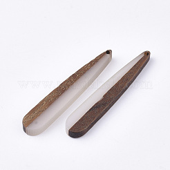 Pendentifs en bois de résine et de noyer&nbsp;RESI-T035-01