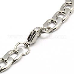 Catena a maglie/braccialetti a catena intrecciata in acciaio inossidabile 304 anti-ossidazione&nbsp;STAS-A028-B125P