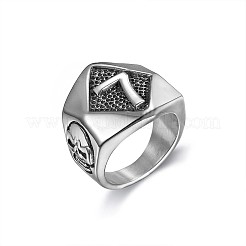 Anillos de acero inoxidable 316L estilo punk para hombre&nbsp;FS-WG96F45-06