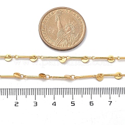 Colliers à pendentif rond plat en laiton&nbsp;NJEW-F329-02G