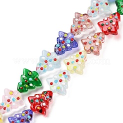 Brins de perles de verre bosselées faites à la main&nbsp;LAMP-F032-08