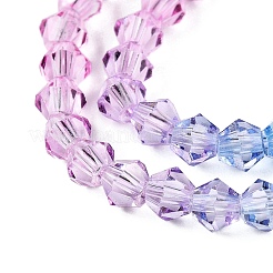 Colori sfumati da cuocere fili di perline di vetro&nbsp;LS-DGLA-A039-T4mm-A06