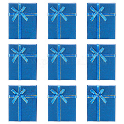 Rechteckige Aufbewahrungsboxen für Schmucksets aus Papier mit Schleife&nbsp;CON-TAC0014-04E