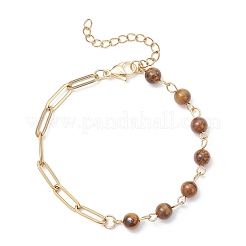 3 Stück Gliederkettenarmbänder aus natürlichem Karneol&nbsp;BJEW-JB12657