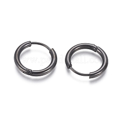 Creolen aus 304er Edelstahl&nbsp;LS-EJEW-F111B-17mm-B