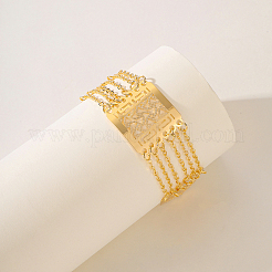 Hohle Messingarmbänder mit breiten Gliedern für Damen&nbsp;MB3703