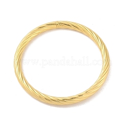 Brazaletes de anillo trenzado de acero inoxidable 304 para mujeres y hombres.&nbsp;BJEW-Z064-01G