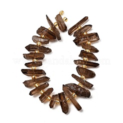 Chapelets de perles en cristal de quartz naturel&nbsp;G-F800-C17