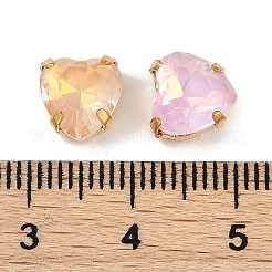 Strasse aus Messing und Glas zum Aufnähen&nbsp;RGLA-B004-12A-G
