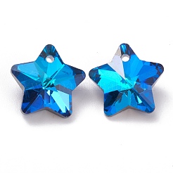 Charms in vetro galvanizzato&nbsp;X-GLAA-H104-A02