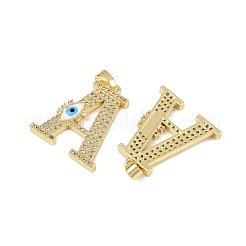 Pendentifs avec zircon cubiques à micro-pavés en laiton&nbsp;KK-H072-04G