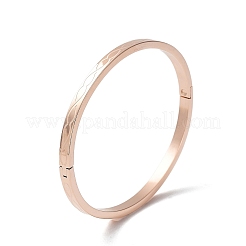 Juego de 3 pulsera ranurada de acero inoxidable 304 de 3 colores&nbsp;BJEW-F464-08