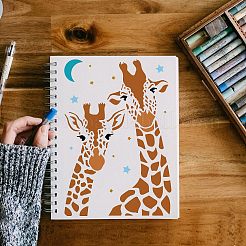 Große wiederverwendbare Zeichenschablonen aus Kunststoff&nbsp;DIY-WH0202-391