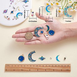 Kit fai da te per fare orecchini pianeta&nbsp;DIY-SZ0009-55