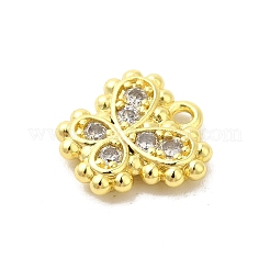 Colgantes y dijes de circonita cúbica micro pavé de latón bañado en oro real de 18k&nbsp;KK-S396-03C