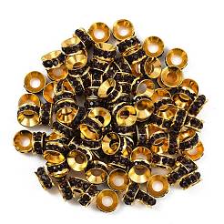 Perles séparateurs en laiton avec strass&nbsp;RB-A020-9mm-11G