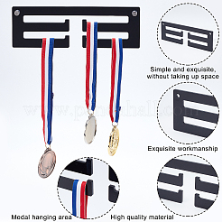 Support de cintre d'affichage de médaille acrylique&nbsp;ODIS-WH0036-07A
