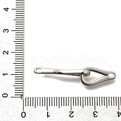 Fermoirs à crochet en laiton et fermoirs en S&nbsp;KK-S508-25P