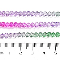 Brins de perles de verre peints transparents&nbsp;X1-DGLA-A034-T3mm-A06