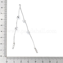 Colgantes grandes de latón con pavé de circonio cúbico&nbsp;KK-C040-04P