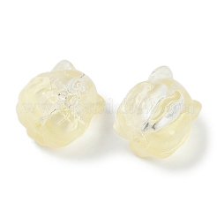 Perles de verre transparentes peintes en aérosol&nbsp;X1-GLAA-H035-01G