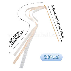 Baguettes en ruban de polyester&nbsp;AJEW-TAC0006-31E