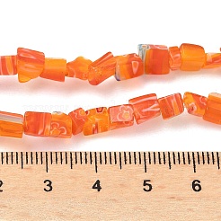 Handgemachte Millefiori Bunte Malerei Perlen Stränge&nbsp;LAMP-P070-02A-05