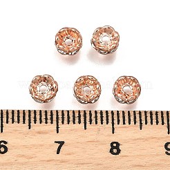 Messing Strass Zwischen perlen&nbsp;RB-A014-L5mm-01RG-NF