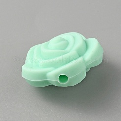 Perle di silicone ecologiche per uso alimentare rosa&nbsp;SIL-WH0014-20J