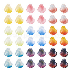 90pcs 9 Farben handgemachte Bunte Malerei-Perlen&nbsp;LAMP-TA0002-40
