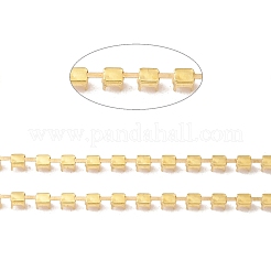 Chaînes de sertissage griffe strass laiton rectangle 50m&nbsp;CHC-C024-01C-G