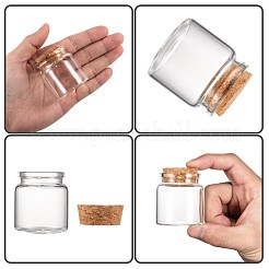 Bottiglia di vetro vaso di vetro per contenitori di perline&nbsp;X-CON-E008-58x47mm