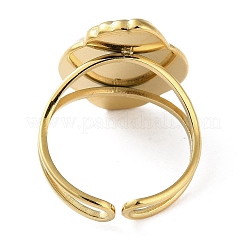 Anelli in acciaio inossidabile 304 placcati ioni (ip)&nbsp;RJEW-C075-04G-G